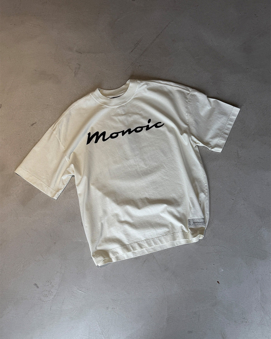 MONOIC - Riva Boxy Fit T-Shirt - Off-White
