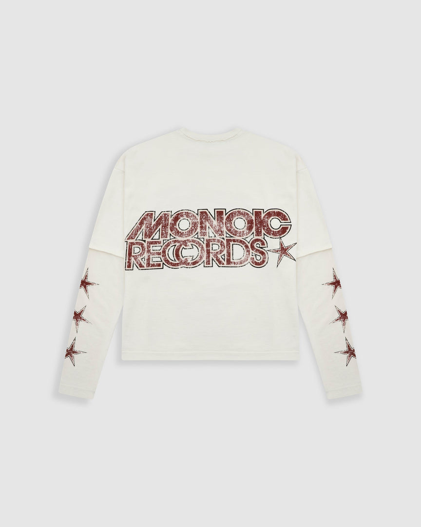 MONOIC - Double-Sleeve Stars Long Sleeve T-Shirt – Off-White