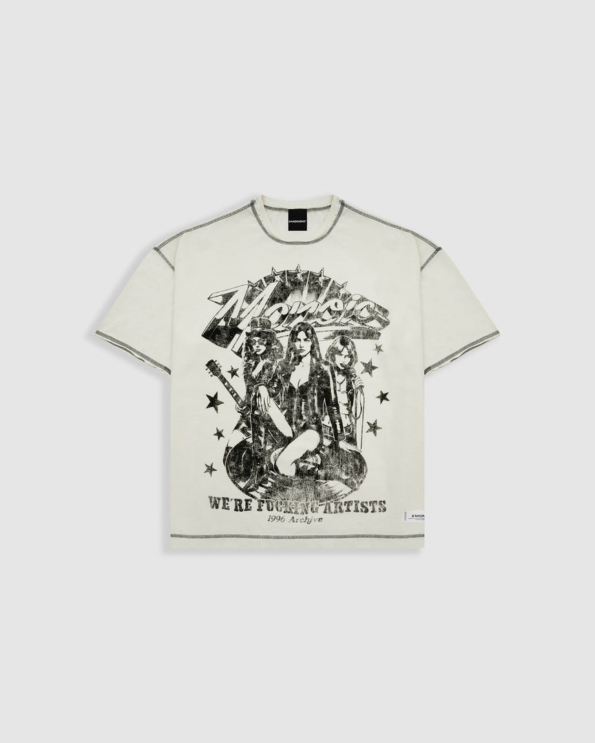 MONOIC - We're Fucking Artists Boxy Fit T-Shirt – Off-White