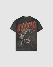 MONOIC - Eagle Oversized T-Shirt - Distressed Grey