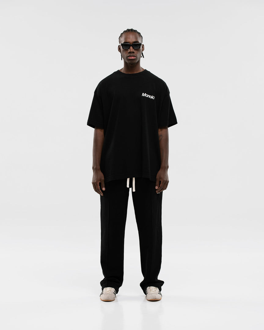 MONOIC - Oversized Logo T-Shirt V2 - Jet Black