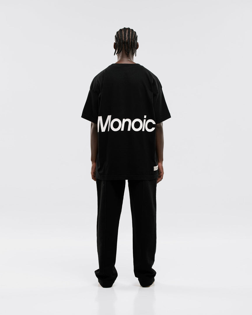 MONOIC - Oversized Logo T-Shirt V2 - Jet Black