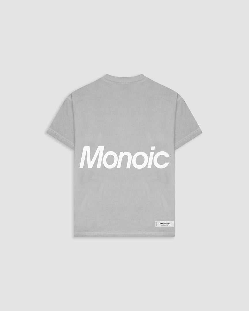 MONOIC - Oversized Logo T-Shirt V2 - Washed Grey