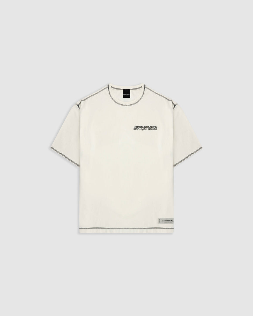 MONOIC - Design Collective Boxy Fit T-Shirt - Off-White