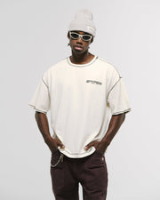 MONOIC - Design Collective Boxy Fit T-Shirt - Off-White