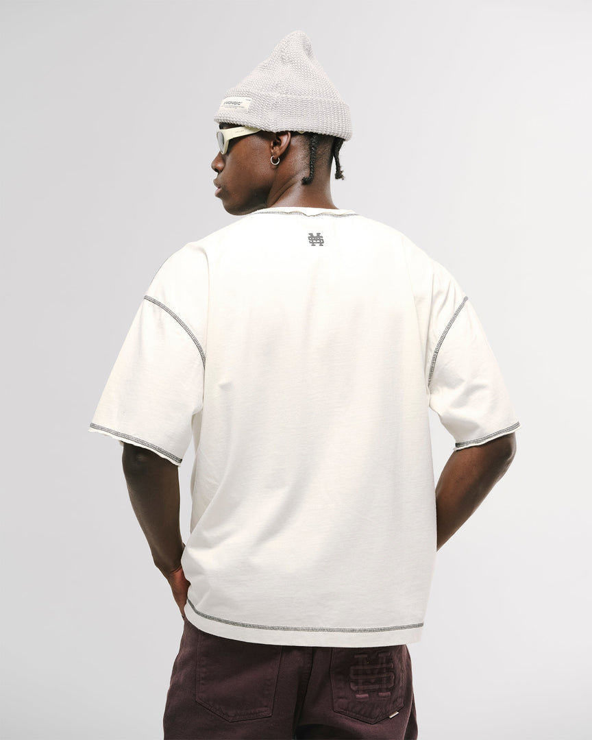MONOIC - Design Collective Boxy Fit T-Shirt - Off-White