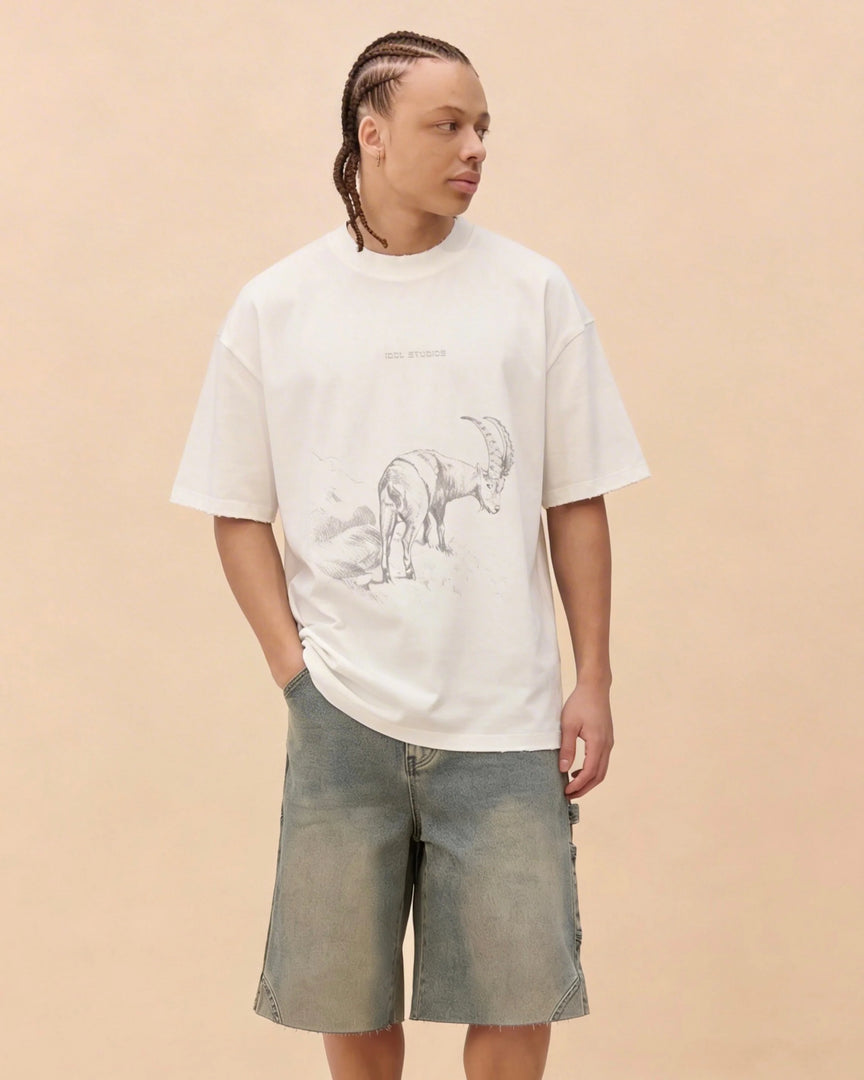 IDOL STUDIOS - IBEX - CREAM T-SHIRT
