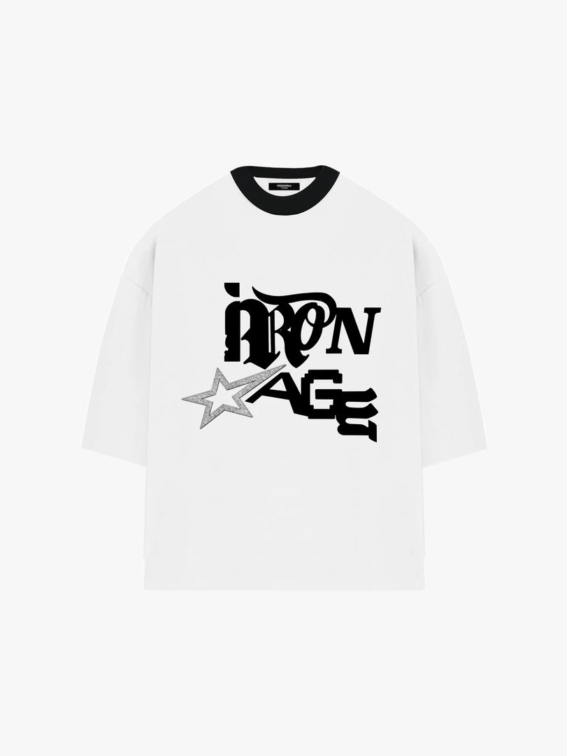 YEHONA STUDIOS - Crystal half sleeve T-shirt