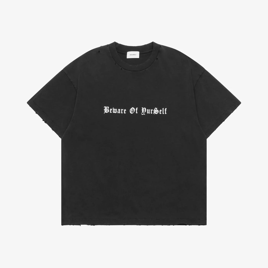 ASKYURSELF BEWARE VINTAGE-TEE