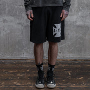 ASKYURSELF CROSS WAFFLE VINTAGE SHORTS