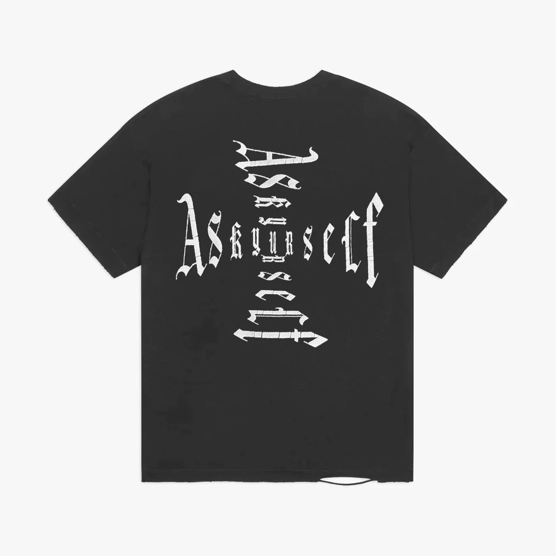 ASKYURSELF CROSS LOGO VINTAGE-TEE