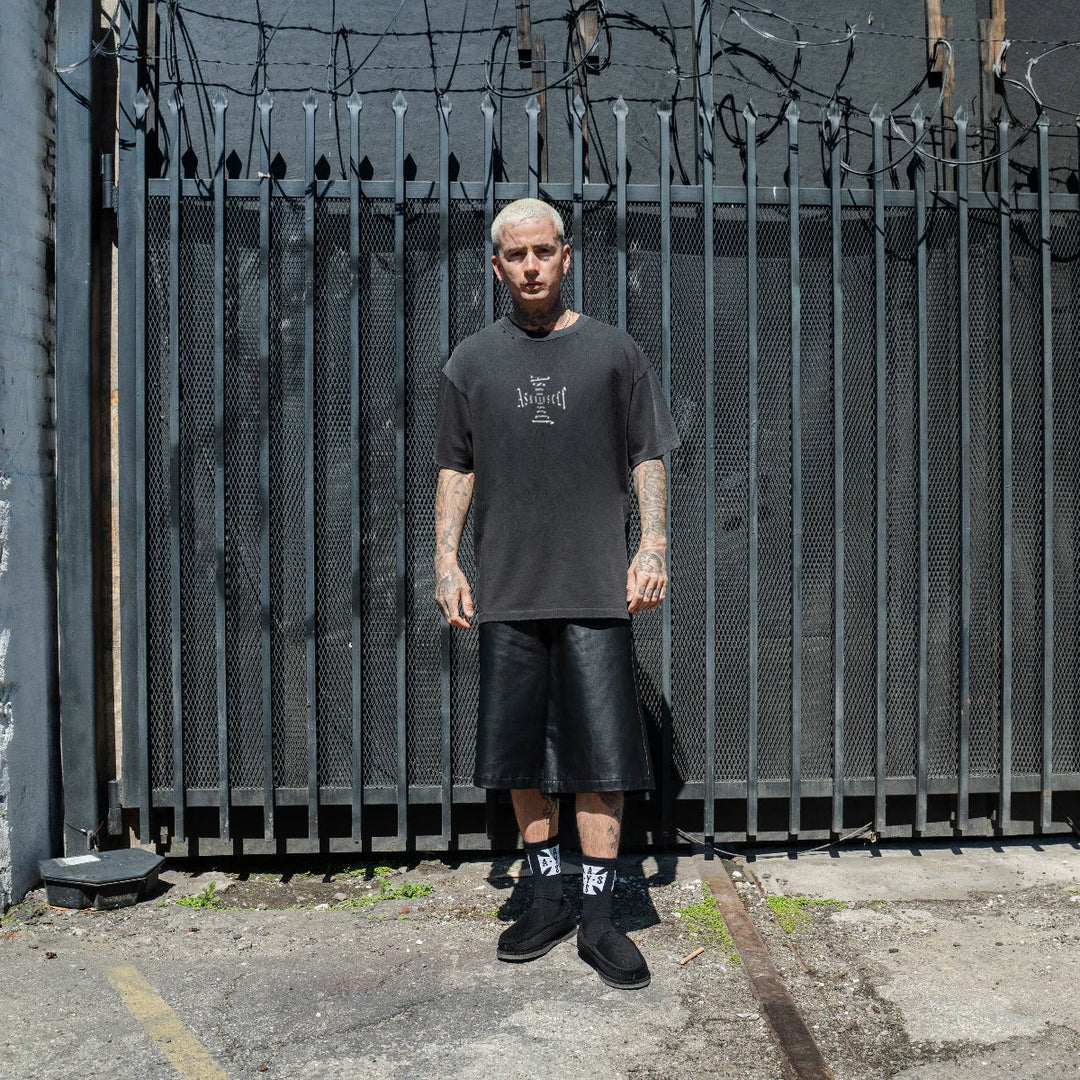 ASKYURSELF CROSS LOGO VINTAGE-TEE