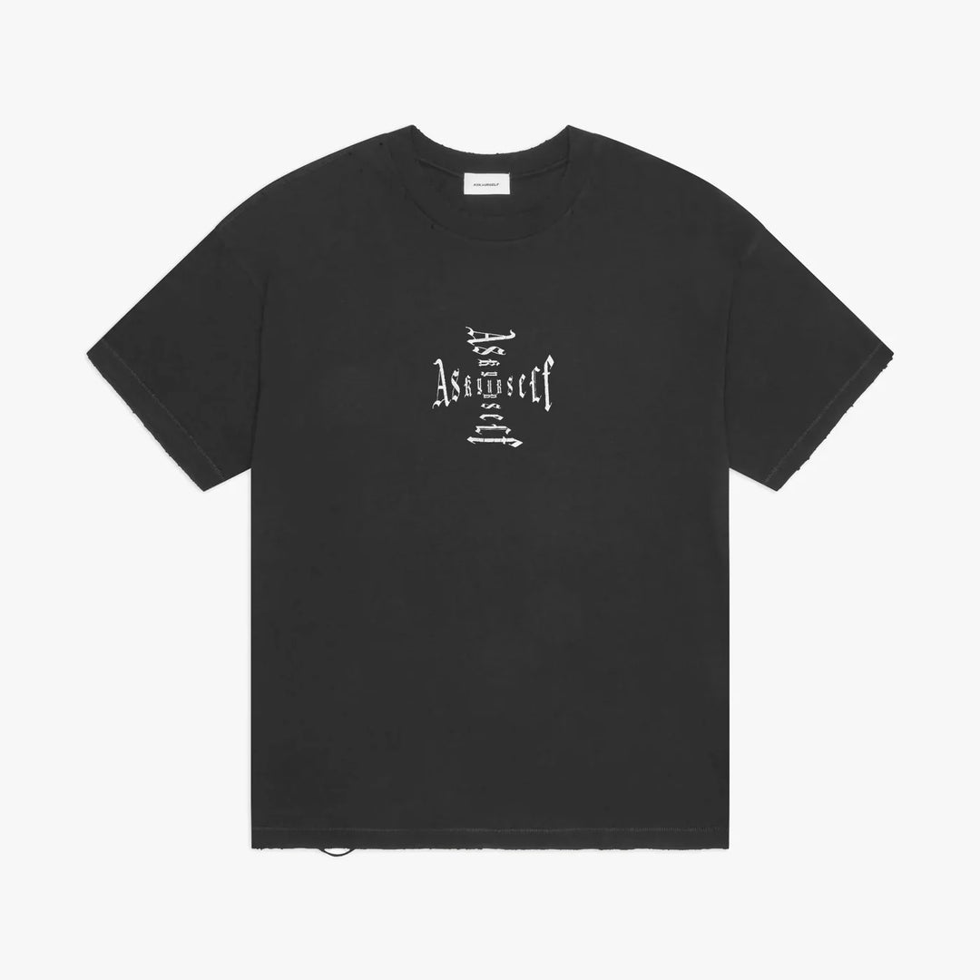 ASKYURSELF CROSS LOGO VINTAGE-TEE