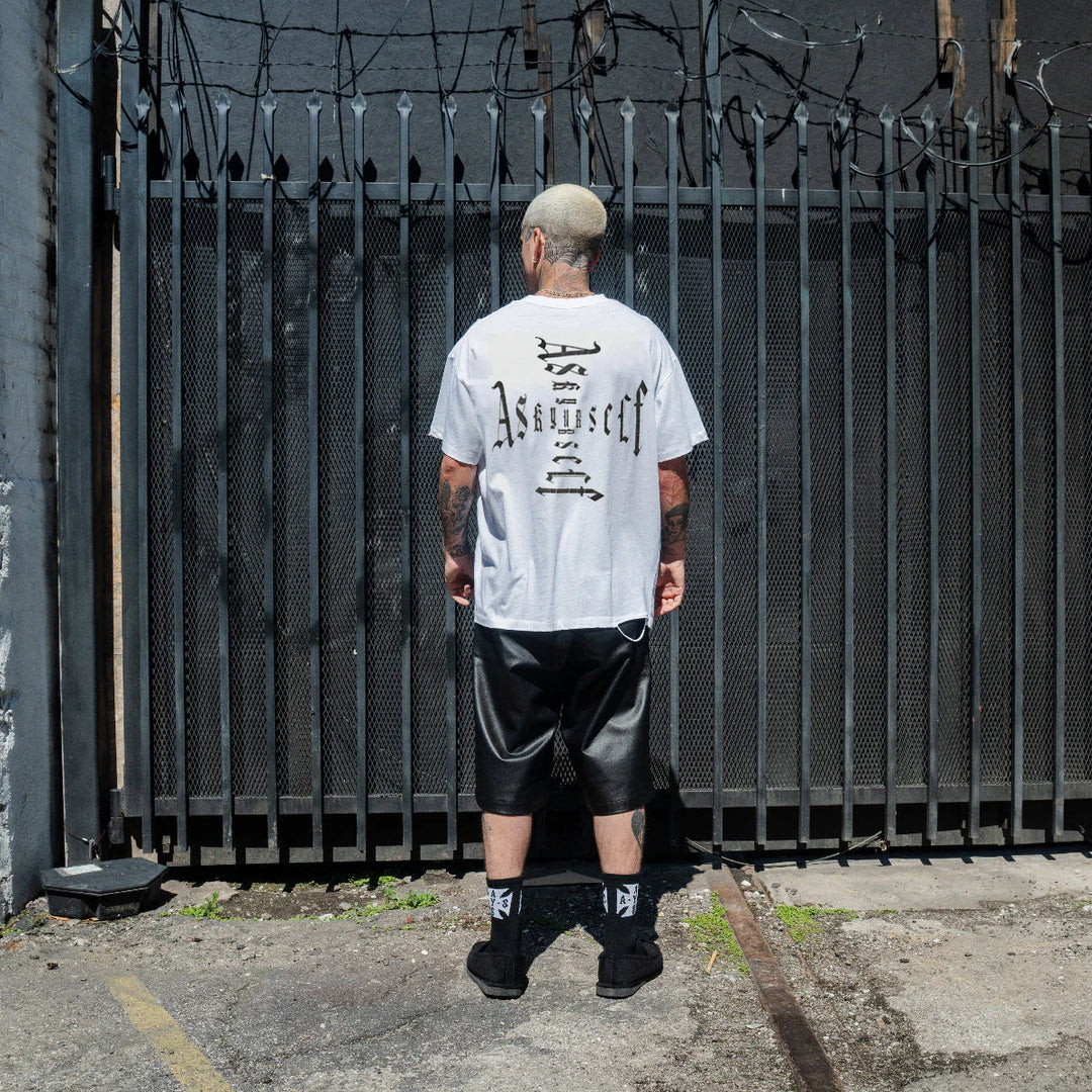 ASKYURSELF CROSS LOGO VINTAGE-TEE