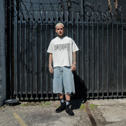 ASKYURSELF FRAYED BAGGY DENIM SHORTS