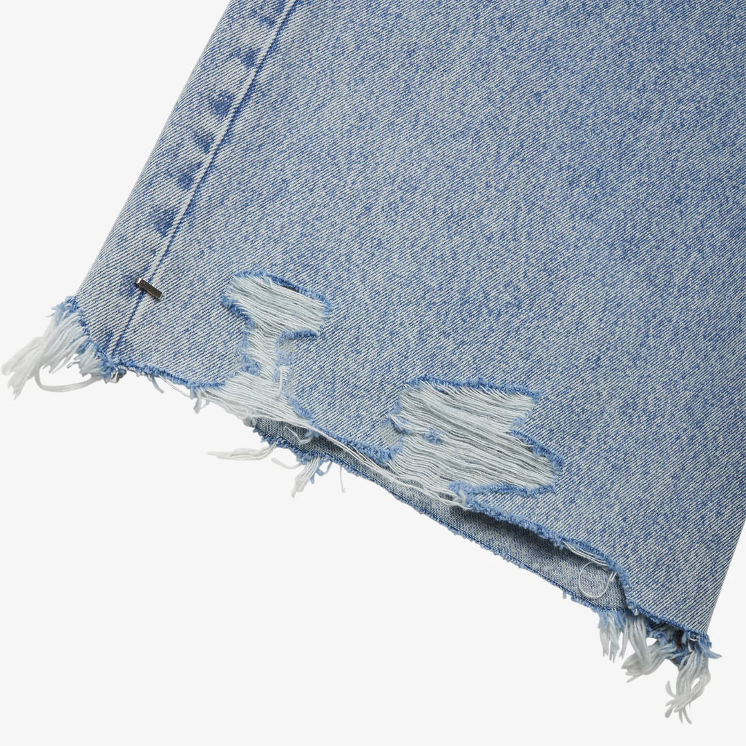 ASKYURSELF FRAYED BAGGY DENIM SHORTS