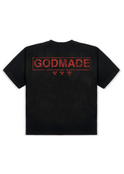 KNOCKOUT - BLACK WASHED T-SHIRT