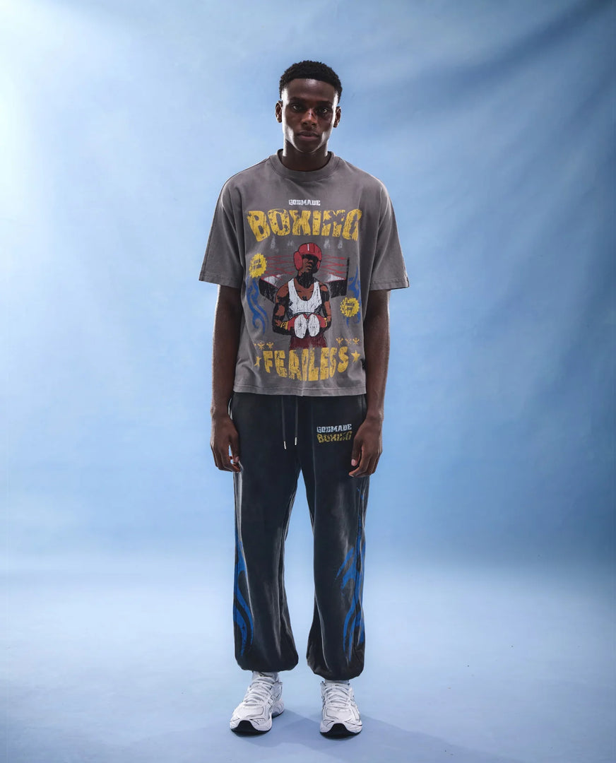 FEARLESS - WASHED GREY T-SHIRT