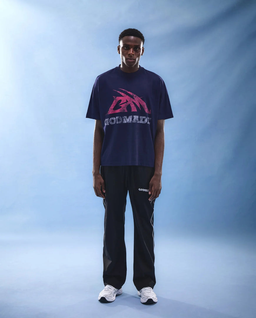 GM LOGO - NAVY WASHED BLUE T-SHIRT