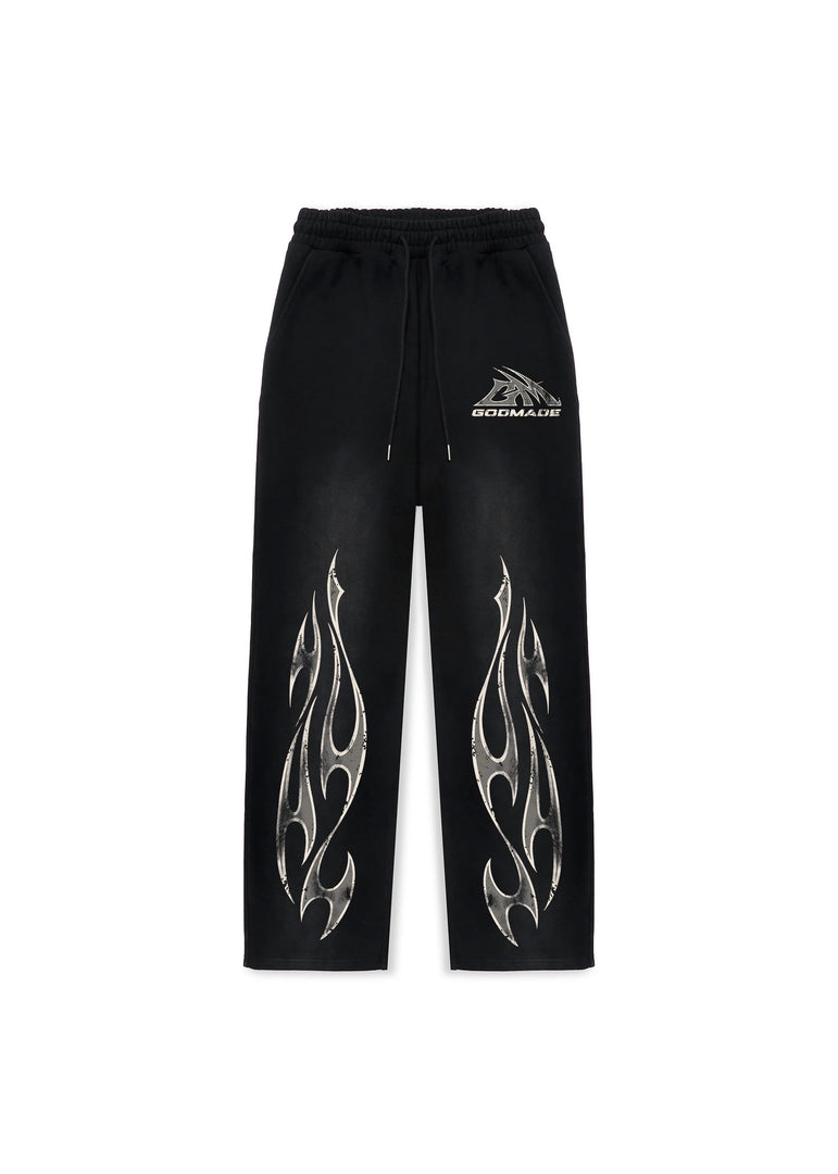 GM LOGO SWEATPANTS - WASHED BLACK