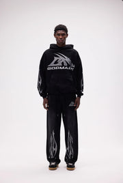 GM LOGO SWEATPANTS - WASHED BLACK
