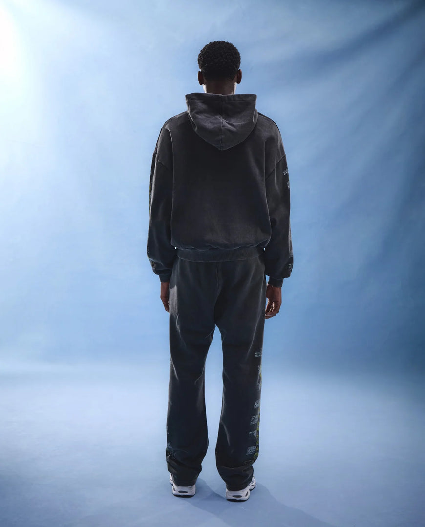 GM RACING - WASHED GREY SWEATPANTS