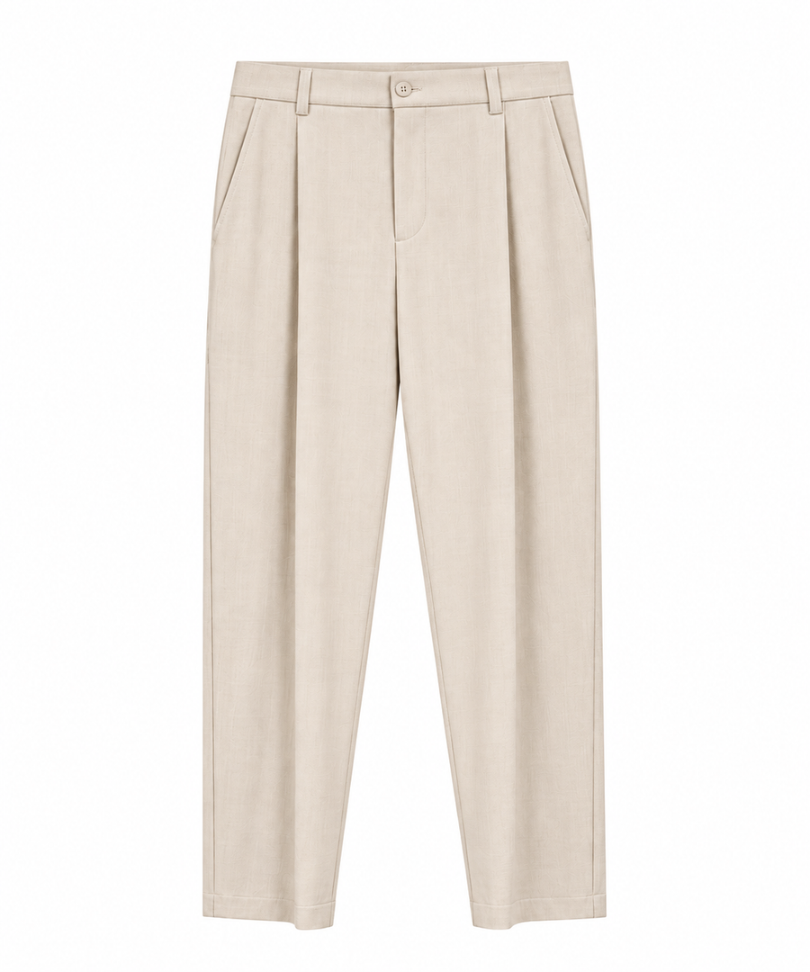 Beige suit pants