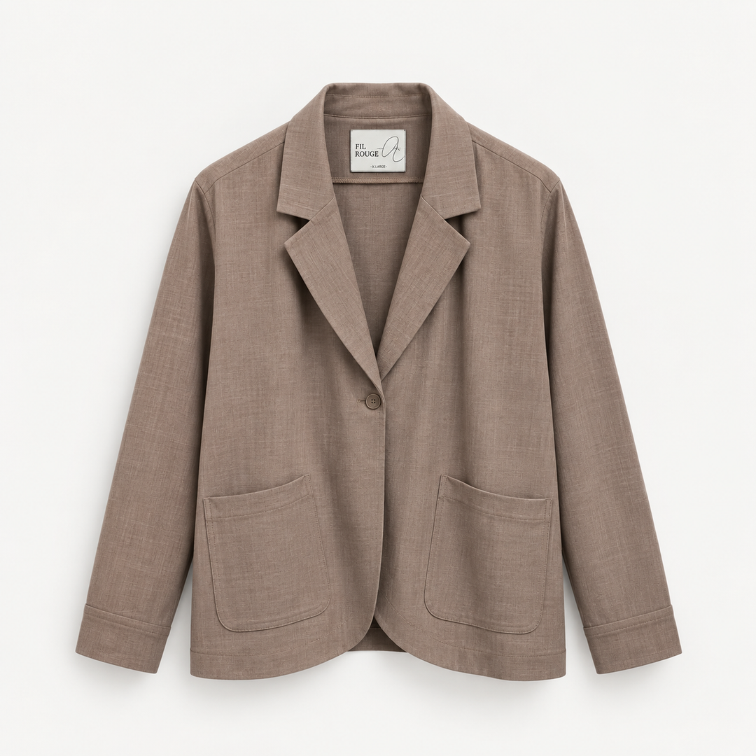 Brown suit jacket