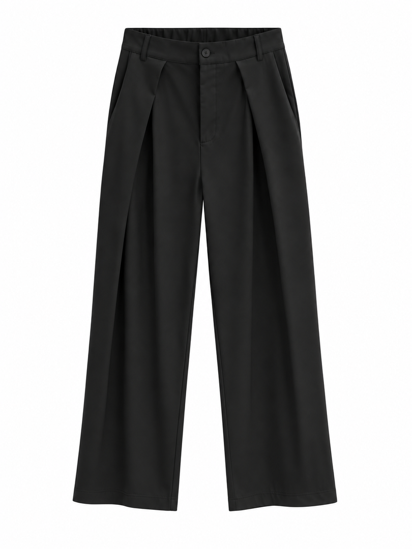 Dark black suit pants