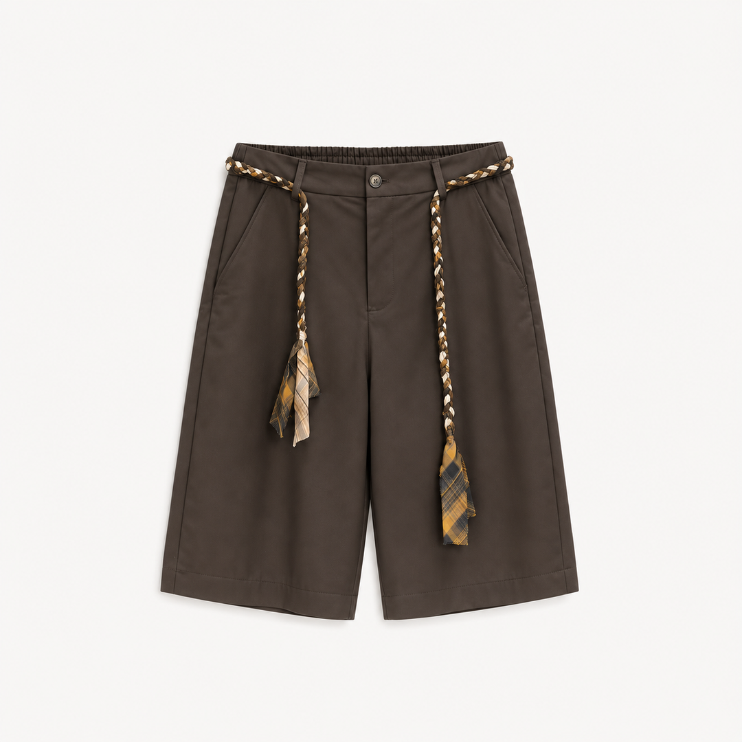 LESSTEN SHORTS BRAIDED CORD BROWN