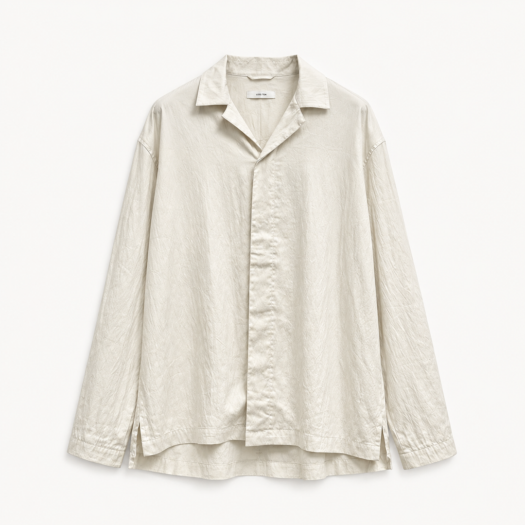 LESSTEN SHIRT RELAXED COLLAR IVORY