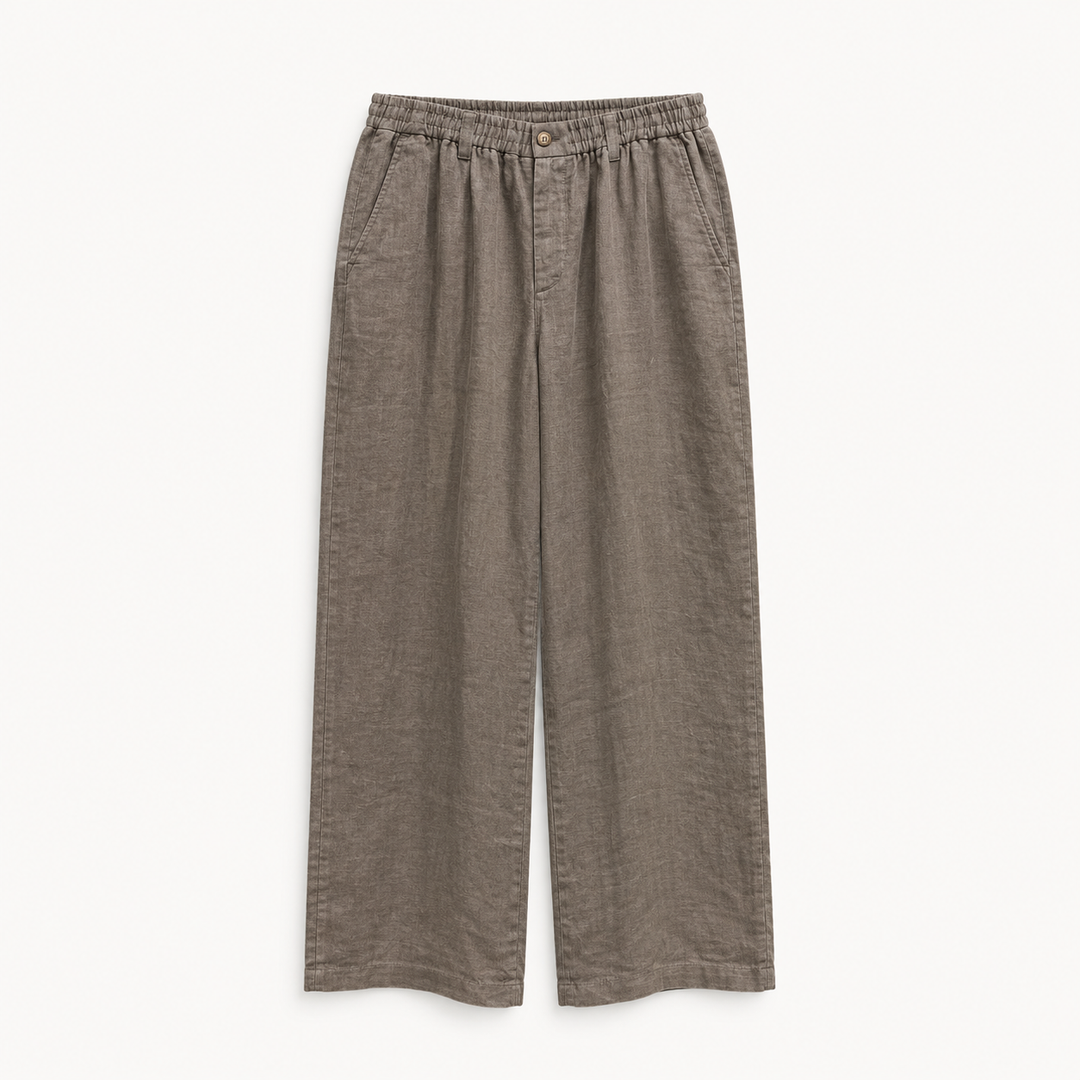 LESSTEN PANTS RELAXED WIDE TAUPE