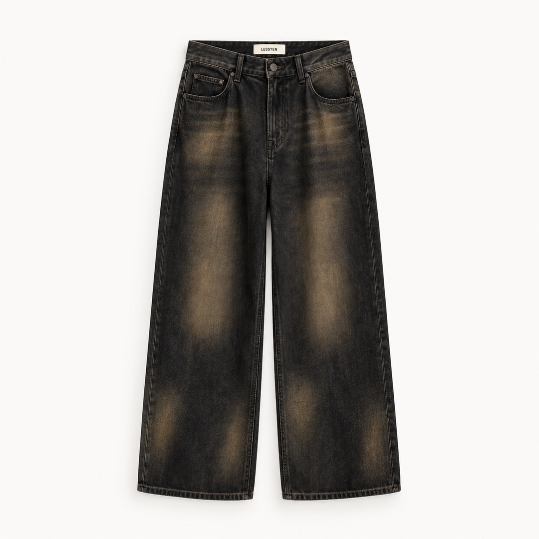 LESSTEN JEANS VINTAGE WASH BLACK