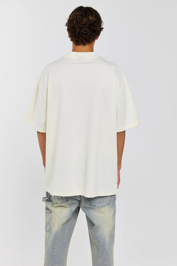 ETCHED - CREAM T-SHIRT