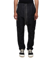 RICK OWENS BLACKCARGO TROUSERS PANTS
